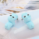 1Pair Fashion Creative Jewelry Women Handmade Polymer Clay Soft Cute Animal T4P2