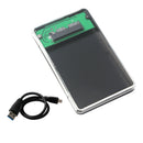 Black USB 3.0 to Micro SATA 1.8" HDD SSD Aluminum Enclosure for Mobile Hard Disk