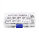 200 Pcs 10 Value Rectifier Diode Schottky 1N4001 1N5819 Kit Assortment Y9W1 M3Q2