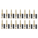 16Pcs 3.5mm Audio Male Plug Connector Head Cover For Headphone Earphone