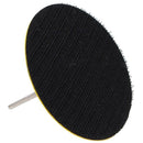 (75mm) Loop Hook Sanding Pad Shank + 60Pcs Flocking Sand Paper Kit