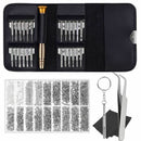 1X(Eyeglass Repair Kit With 25Pcs Precision Eyeglass Screwdriver Set And 10