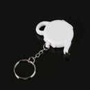 Mini Portable Keychain Ruler Steel Tape Measure Creative Sewing Decorative