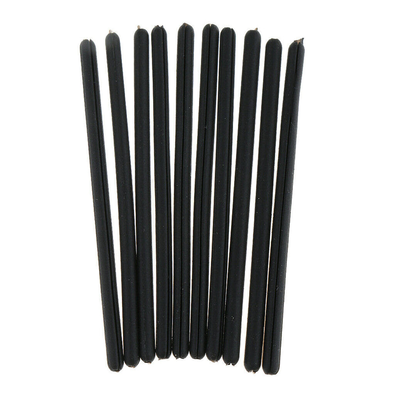 10x Silicone Eyeglasses Temple Covers Glasses Frame Tubes Replacement Black