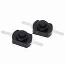 10Pcs 1A 30V DC 250V Black Latching On Off Mini Torch Push Button Switch  Z