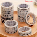 2 Pc 15mm 10m Random Cute Adhesive Tape Diy Decorative MaskingTapeScrapbooking &