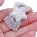 6Pcs Cute Baby Girls Hair Clips Handmade Fabric Bowknot Crown Hairpins Todd D8D4