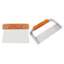 2x Wavy Straight Cutter Soap Mold Loaf Cutter Cake Candles Potato Cutting Tools