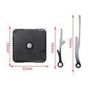 Silent Quartz Wall Clock Spindle Movement Mechanism Part Diy Repair(Black)