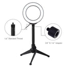 LED Ring Light 4.7" with Tripod Stand for Live Streaming Video Makeup