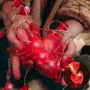 4m 40LEDs Heart String Light for Valentines Day Romantic Fairy Lamp Decor