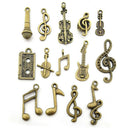 70x Alloy Music Note Charms Jewellery Craft Beading Pendant For DIY Necklace