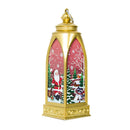 Christmas Candlestick Pendant Hanging Lantern Lamp Wind Light Festival Tabl W9F4