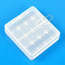 Clear Battery Case for 4 x 18650 Batteries Protective Travel Box Storage Holder