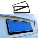 Matte Aluminum License Plate Frame with Chrome Screw Caps 32*7*2cm New