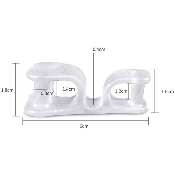 1 Pair Silicone Toe Separator Spreader Correction Pain Relief Hallux ValgusB Hn