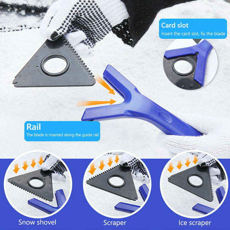 Multifunction Car Ice Scraper Windshield Snow Wiper Ice Frost Remover Tool