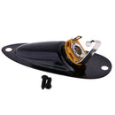 Boat Shape Jack Socket Output Plate for ST Electric Guitar Bass Black