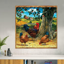 5D DIY Full Drill Diamond Painting Village Fowl Cross Stitch Embroidery Kit