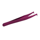 Pro Beauty Precise Straight Curved Eyebrow Eyelashes Extension Tweezers Pur