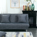 3 Seats Stretch Sofa Slip Cover Washable Soft Couch Slipcovers Dark Grey L