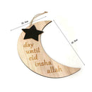 1set Eid Mubarak Happy Ramadan Moon Shaped Home Decoration Best For Muslims V7L8