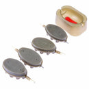 Plastic Inline Method Feeder Fishing Accessories 4 Feeders Mould Set Carp F T1I8