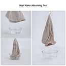 Luxury Hand Wipe Towel Soft Washcloth Hanky Water Absorbing Gifts Brown