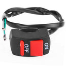 Universal Handlebar Motorcycle Switch ON-OFF Button LED Angel Eye Light Switc 3C