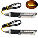 2X Motorcycle LED Blade Turn Signal Electric Car Turning Light Indicator Ligh BX