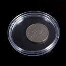 20 Pcs Small Round Transparent Plastic Coin Capsules Box 22mm & 25mm R7F6