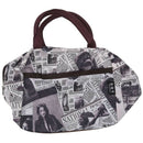 black white brown Style Polyester Lunch Bag Lunch Box Package Shop Tote Bag V9B7