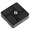 PU40 Quick Release Plate for J1 N1 Tripod Ball Head Arca Swiss with 1/4 inc