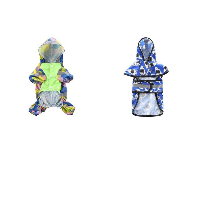 2 Pieces Pet Dogs Rainy Raincoat Puppy Rain