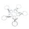 10X Big Lobster Clasp Hooks Keychain Split Ring Short Chain Key Ring DIY F Bj