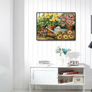Full Round Drill 5D DIY Diamond Painting Flower Embroidery Art Kit (LG151)