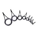 8pcs 8 Size Fishing Rod Guide Tip Top Ring Circle Pole Repair Kit Set Fishing  Z