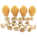 2x Egg Cup Holder Wooden Kitchen Dinning Table DIY Crafts Home Garden Decor FT