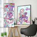 5D DIY Special Shaped Diamond Painting Girl Cross Stitch Mosaic Craft Kits