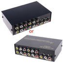 4 Port AV Audio Video RCA 4 Input 1 Output Switcher Switch Selector Splitter Box