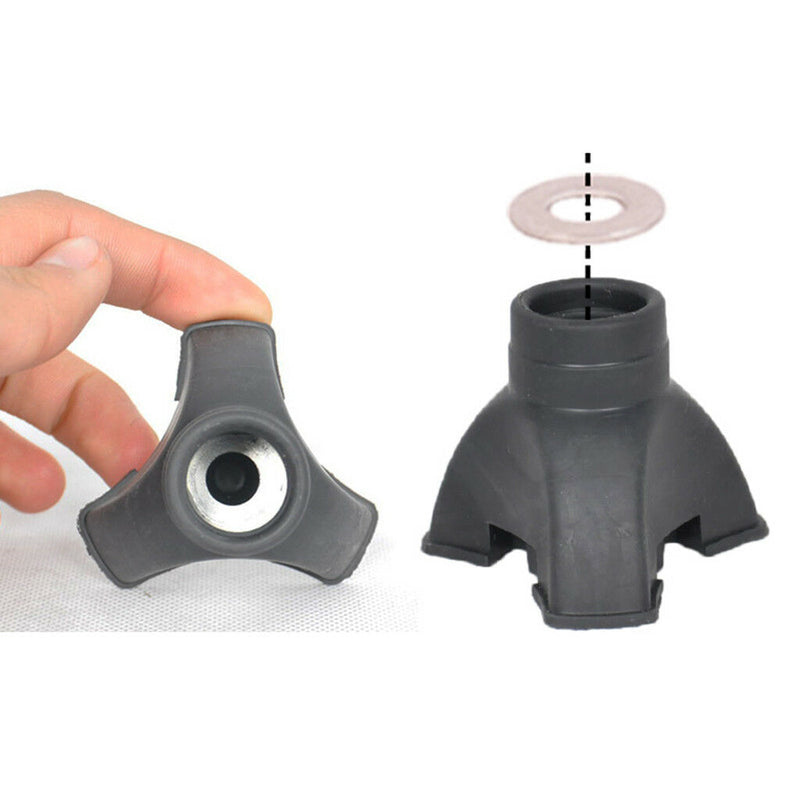 Lot of 5 Anti-skid Rubber Cane Walking Stick Crutch Walker Tips End Feet Set