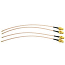 Pack of 4 RF U.FL(IPEX/IPX) Mini PCI to SMA Female Pigtail Antenna Wi-Fi Co Y3P4