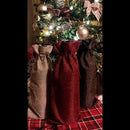 Linen Burlap Wine Bags, 3PCS Bottle Bags with Drawstrings for Party Wedding M1Q3