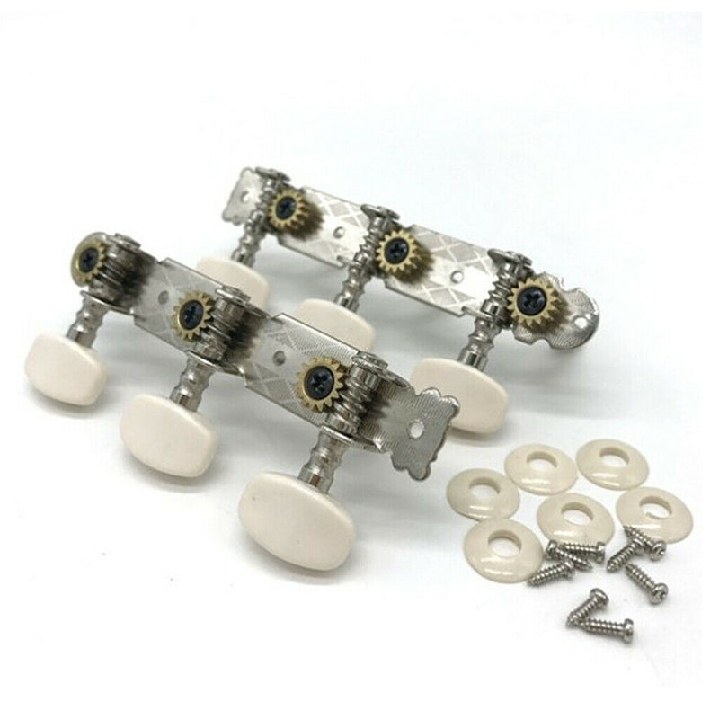 2pcs Aoustic Guitar String Tuning Pegs Keys Beige Button for Guitar Parts