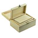 3x 125/150/175mm Plain Unfinished Wooden Storage Box for Jewelry Gift Gadget