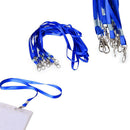 Blue Long Multipurpose Portable Durable Hanging Neck Work Permit Lanyard