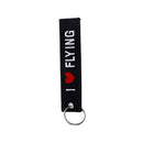 Embroidery fabric key ring car motorcycle key chain crew tag pilot bag lugga Gw