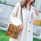 Fashion Serpentine Messenger Bag Women PU Leather Shoulder Handbag (Yellow) A#S