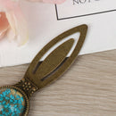 Dried flower design retro metal bookmark document book mark statione random. FT