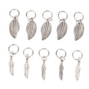 35x New Star Rose Feather Leaf Shell Hair Pierced Dreadlock Hair Clip AccessoME